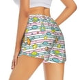 thumbnail image 3 of Haiem Space Doodle Women's 2 in 1 Running Shorts - Lightweight Athletic Workout Gym Yoga Breathable Sports Shorts Liner with Phone Pockets-Medium, 3 of 9