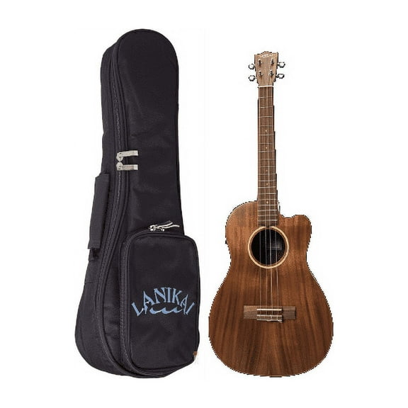 Lanikai Acacia Solid Top Baritone Acoustic Electric Ukulele
