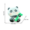 thumbnail image 3 of Melomogo 1Pcs Mini Figurine Car Dashboard Decoration Cute Car Interior Ornaments Cake Toppers (Panda), 3 of 6