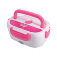 thumbnail image 2 of Car Use Electric Heating Lunch Box Storage Snack Container Food Dinner Warmer Heater Pink, 2 of 4