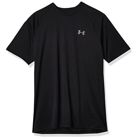 Under Armour Men's Velocity 2.0 SS T Shirt Black / Pitch Gray, X-Large