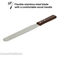 thumbnail image 4 of Ecotex Screen Printing Ink Spatula, 12" Stainless Steel Blade with Wooden Handle, 2-Pack, Industrial Use, 4 of 8