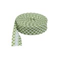 thumbnail image 1 of Cateissary La cinta al bies impresa agrega un toque elegante a los proyectos de costura Cinta duradera para bordes de la serie de puntos y rayas Tela de costura y artesanía Cuadros verde hierba, 1 of 6