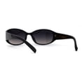 thumbnail image 4 of SA106 Womens Classy 90s Fashion Narrow Oval Plastic Sunglasses Black Tortoise Smoke, 4 of 4