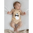 thumbnail image 4 of BemeyourBBs Baby Corduroy Romper Overalls Goose Embroidery Sleeveless Jumpsuit, 4 of 9