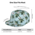 thumbnail image 6 of Balery Baseball Cap Flat Bill Hats for Men Adjustable Size for Running Workouts and Outdoor Activities All Seasons Dad Hat(Flamingos And Palms ), 6 of 9