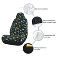 thumbnail image 6 of Zufioo Dinosaur Print Car Seat Protectors, SUV, Truck, Van Seat Covers - Strap Design, High Elasticity and Dustproof, Car Interior Protectors Auto Parts-2 PCS, 6 of 9