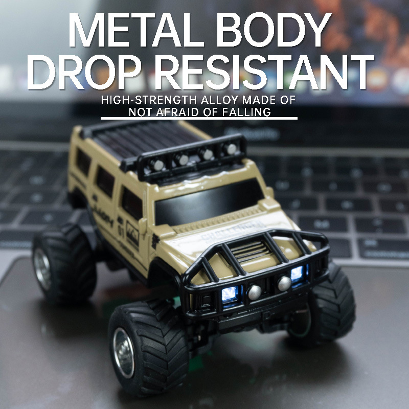 Bigfoot Monster Truck Off-Road Remote Control Car with Adjustable Speed, Lights, Shock Absorption, and Mobile Phone Control