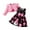 Pink, variant on Splozh First Birthday Outfit Girl Toddler Girls Dress with Cardigan Set Little Girl Floral Sleeveless Dress Ruffle Coat Baby Long Sleeve Outfit Wine,2-3 Years