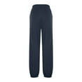 thumbnail image 4 of DHFJKG High Waist Jogger Pants For Women Solid Color Loose Fit Comfortable Ankle-Tied Sweatpants With Pockets Drawstring Elastic Waistband Soft Athletic Wear Breathable Trousers, 4 of 9