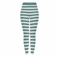 thumbnail image 4 of Women's Leggings Striped Print 4-Way Stretch Casual 2026 Trendy Holiday Athletic Pants, 4 of 5