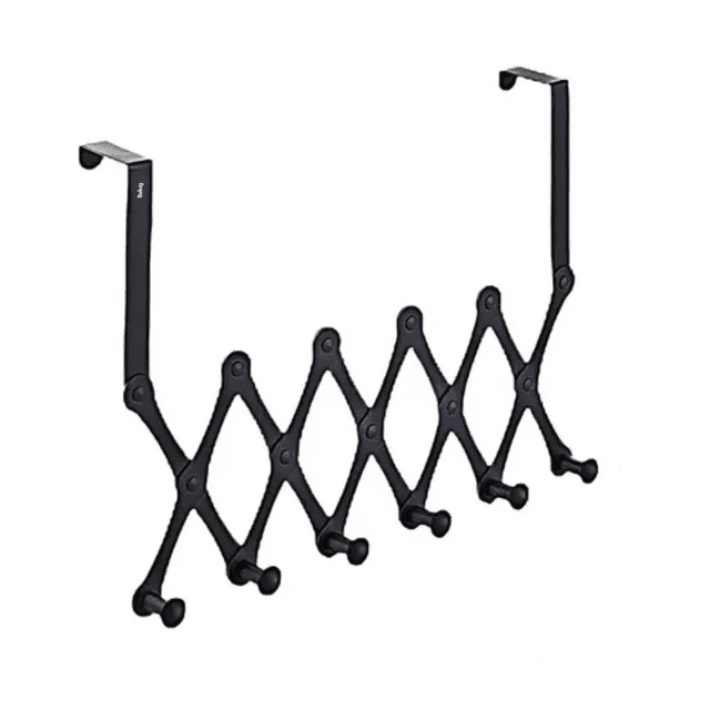 Gancho De Puerta De Organo De Acero Inoxidable Expandible Belug, Negro
