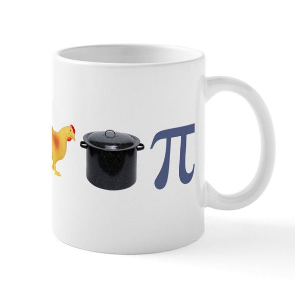 CafePress - Chicken Pot Pi Pie Mug - 11 oz Ceramic Mug - Novelty Coffee Tea Cup