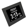 thumbnail image 1 of Year Month Alarm Clock, 7 Inch Digital Day Clock Black  For Home For Elderly US Plug, 1 of 8