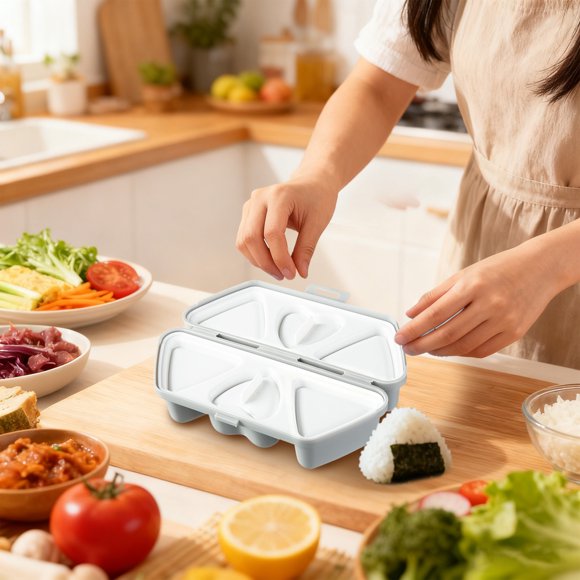 6 In 1 Multifunctional Onigiri Rice Tool Kit for Quick Triangle and Cake Making