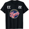 thumbnail image 1 of WNBA Indiana Fever Player T-Shirt - White - S, 1 of 2