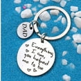 thumbnail image 3 of Stainless Steel Keychain Durable Mirror Polished Key Ring Lightweight Portable for Keys Bags Accessories Round Card Key, 3 of 4