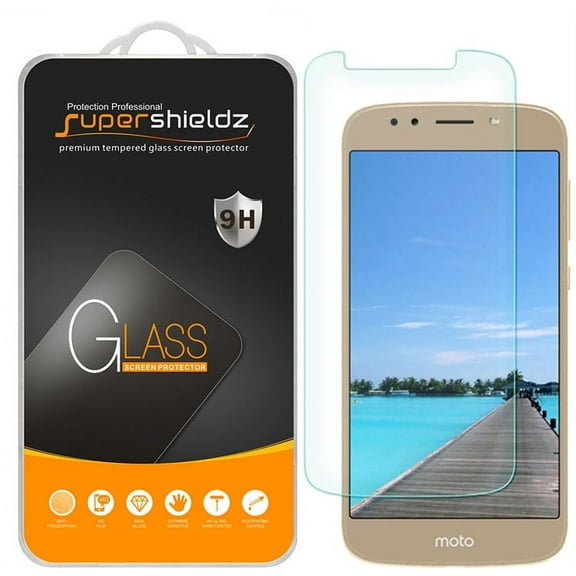 [1-Pack] Supershieldz for Motorola Moto E5 Tempered Glass Screen Protector, Anti-Scratch, Anti-Fingerprint, Bubble Free
