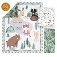 thumbnail image 3 of The Peanutshell Woodland Camo Crib Bedding Set for Baby Boys, 3 Piece Nursery Bed Set, Crib Comforter, Fitted Sheet, Crib Skirt, 3 of 8