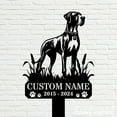 thumbnail image 5 of Handmadetneonsign Great Dane Dog Memorial Metal With Stake, Flandres Metal Name Sign Stake, Dog Metal Stake Decor 45359, 5 of 5