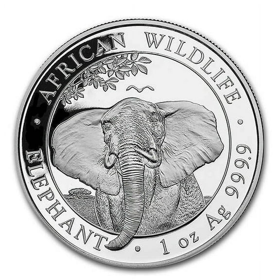 2021 Somalia 1 oz Silver Elephant BU