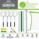 thumbnail image 2 of Set de bádminton Franklin Sports portátil para 2 a 4 jugadores, 2 of 9