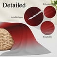 thumbnail image 3 of Dark Red Grey Black Ombre Throw Pillow Covers, Farmhouse Gradient Minimalist Soft Breathable Pillow Cases with Invisible Zipper for Sleeping, Toddler Pillowcases for Couch Bed Sofa Chair 12x20 Inches, 3 of 9