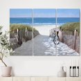 thumbnail image 3 of Designart - Vélo de Plage 2 - Impression sur Toile de Plage, 3 of 3
