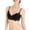 Black, variant on IROINNID Women's Bras Full Coverage Solid Rimless Thin Cup Girl Comfortable Lace Underwear