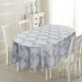 thumbnail image 2 of Oval Grey Tablecloth 60x102in for Oval Table Waterproof Table Cloths for Dining Room Indoor Outdoor Table Cloth, 2 of 6