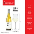 thumbnail image 4 of Spiegelau Definition White Wine Glasses for Wedding Gifts, 15.2oz, Set of 2, 4 of 7
