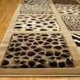 thumbnail image 4 of Allstar Brown / Beige Dots Square Animal Prints Design Modern Geometric Area Rug (5' 2" x 7' 2"), 4 of 7