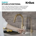 thumbnail image 3 of Purita 100% Lead-Free Kitchen Water Filter Faucet in Brushed Brass, 3 of 8