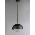 thumbnail image 5 of Maxim 10082WTBKSBR 14 in. Perf One-Light Single Pendant Ceiling Light, Black & Satin Brass, 5 of 5