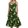 thumbnail image 5 of vigerkar Women's St Patricks Day Print Dress Sleeveless Shamrock Dress in Irish Festivals Party (Light Green, M), 5 of 6
