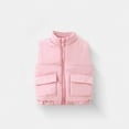 thumbnail image 4 of XIYON Girls Winter Vest Padded Quilted Sleeveless Jacket Warm Thickened Outerwear For Kids Toddler Casual Outfit Comfortable, 4 of 4