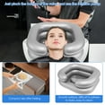 thumbnail image 4 of Wekvgz 24×20" Inflatable Hair Washing Basin Head Neck Support Portable Shampoo Bowl Foldable Cuts Tray for Elderly Home Coloring Compact Silver, 4 of 11