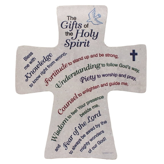 Abbey Gift “Gifts of the Holy Spirit” Wall Plaque – Inspirational Religious Decor