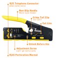 thumbnail image 3 of Pinces Multifonctionnelles pour Réseau Outil de Serrage CAT5 CAT6 CAT7 RJ45 Passage Tout-en-un Outil de Serrage pour Rj11 R12 RJ45 Jaune set, 3 of 6