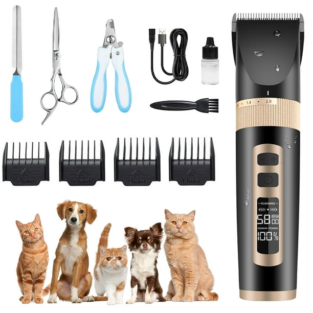 Dog Clippers Best Choice For Pets, Dog Clippers For Thick Fur Has Safe And  Sharp Blade, Electric Dog Clippers Heavy Duty With Low Vibration, Wahl Dog  Groom Clippers For All Pets, Black,