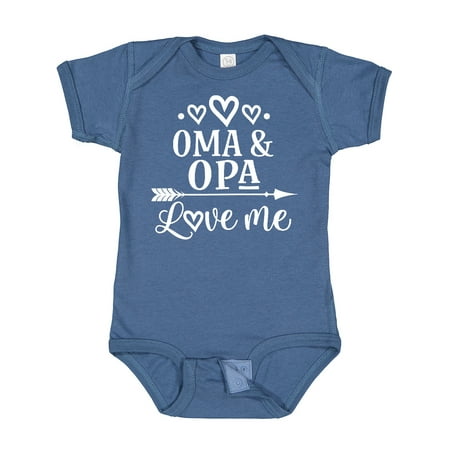 

Inktastic My Oma Opa Love Me Grandchild Gift Baby Boy or Baby Girl Bodysuit