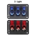 thumbnail image 3 of LED Light Heavy-Duty ON/Off Switch Plate Rocker Switch Panel 3 Position Toggle Switch Panel 12V-24V DC Racing Car Engine Switch ,Easy to Install, 3 of 7