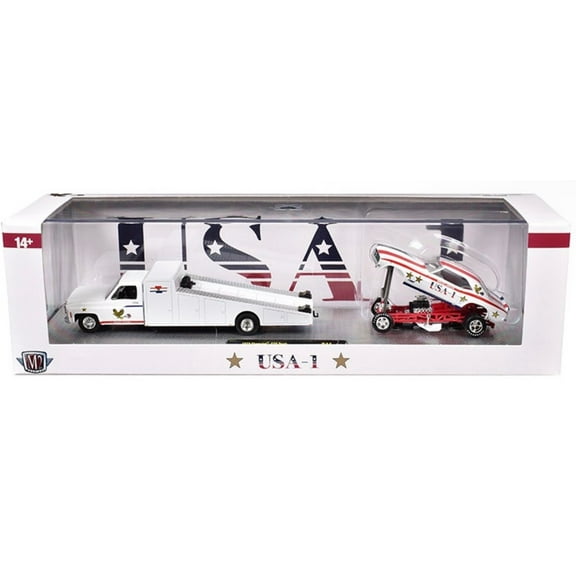 M2 Machines 1973 Chevrolet Truck & 1969 Chevrolet Camaro Funny Car Auto Haulers