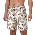 thumbnail image 2 of Daiia Dachshund Dog Puppy Mens Swim Trunks Swim Shorts Quick Dry Swim Shorts with Mesh Lining Pockets-Large, 2 of 9