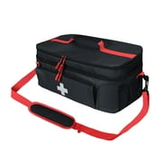 Yinanstore Emergency First Aid Bag Drug Carry Case Gifts Mini Medicine Storage Bag Home Medical Kits for Travel Office Workplace Camping black
