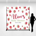 thumbnail image 3 of Cute Stawberry Custom Baby Shower Party Backdrop, 3 of 6