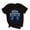 Black, variant on Njagoc3 Womens Classic Hanukkah Menorah T-Shirt - Soft Blue & White Jewish Festival Crewneck (Everyday Comfort)