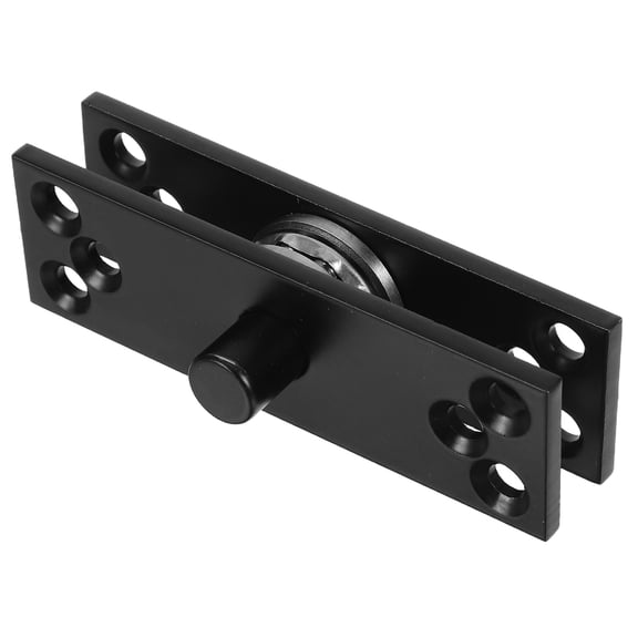 LABRIMP Rotating Door Hinge Black Stainless Steel Heavy Duty for Cabinets Home Use