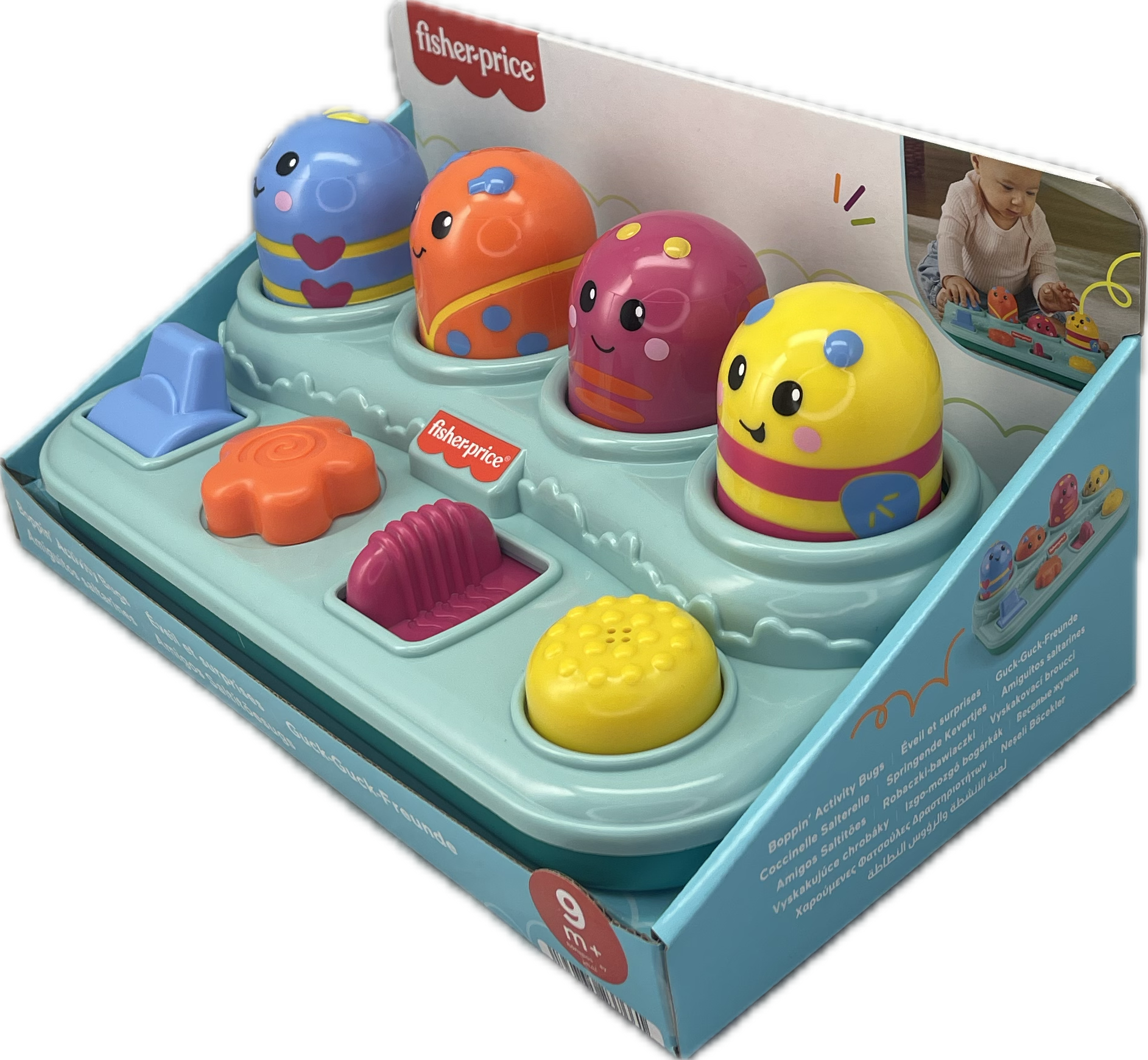 Fisher Price Boppin Activity Bugs Refresh Pop-Up Infant Toy