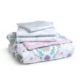 thumbnail image 3 of Delta Children 4 Piece Toddler Bedding Set for Girls - Reversible 2-in-1 Comforter - Includes Fitted Comforter to Keep Little Ones Snug, Bottom Sheet, Top Sheet, Pillow Case - Pink Bohemian, 3 of 7